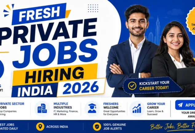 fresh private jobs hiring india 2026