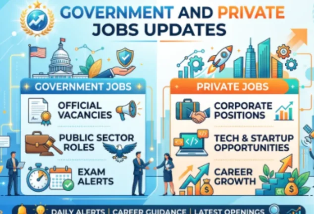 government and private jobs updates