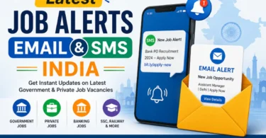 latest job alerts email and sms india