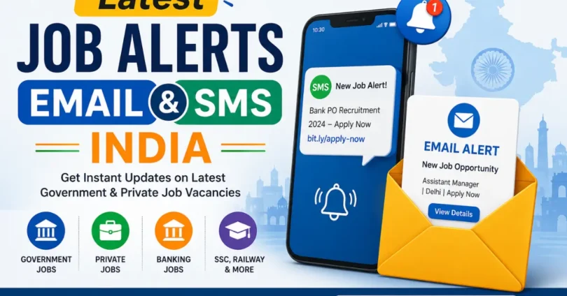 latest job alerts email and sms india