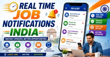 real time job notifications india