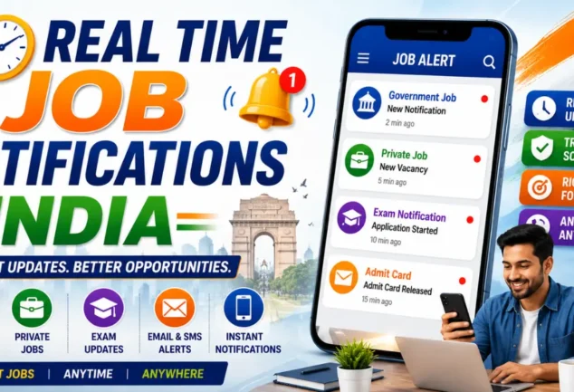 real time job notifications india