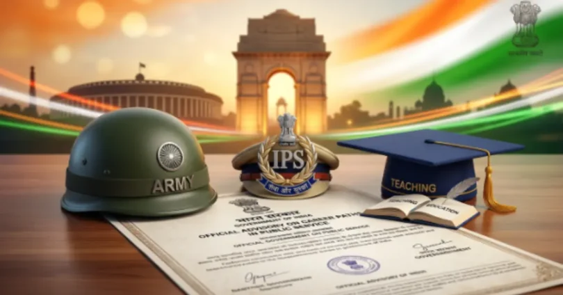 teaching police army govt jobs india